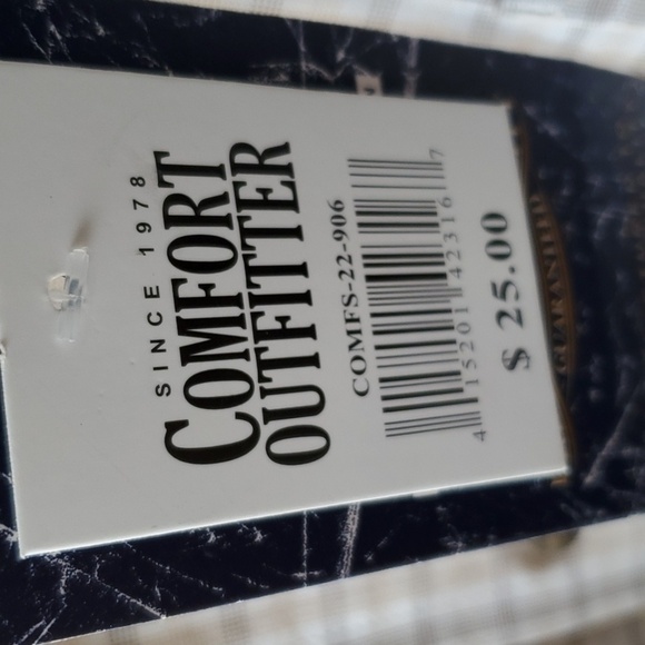 Comfort Outfitter NWT 3XL lt tan plaid SS button down shirt 25$ Retail - Picture 4 of 10